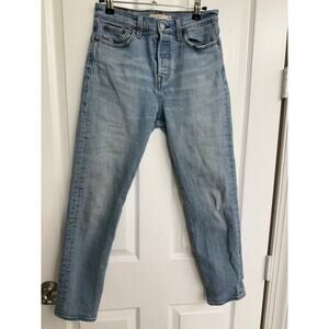 Levi’s 26/2 wedgie light wash button fly denim jeans